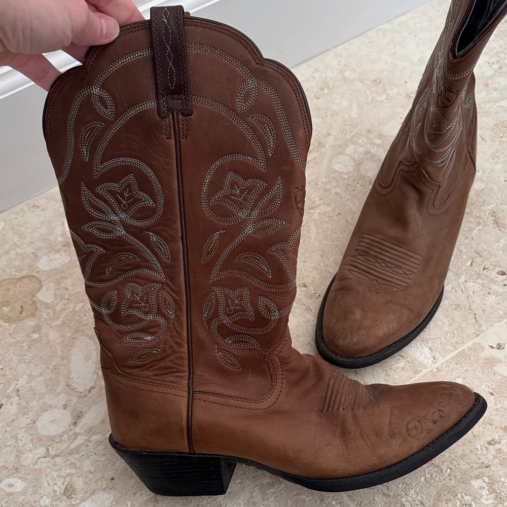 Ariat Women’s Brown Western Cowboy Boots - Picture 3 of 6